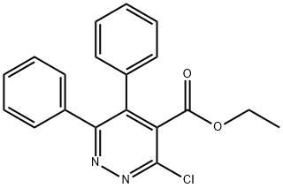 ETHYL 3-CHLORO-5,6-DIPHENYLPYRIDAZINE-4-CARBOXYLATE 结构式