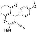 2-AMINO-4-(4-METHOXYPHENYL)-5-OXO-5,6,7,8-TETRAHYDRO-4H-CHROMENE-3-CARBONITRILE 结构式