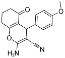 2-Amino-4-(4-methoxyphenyl)-5-oxo-5,6,7,8-tetrahydro-4H-chromene-3-carbonitrile 结构式