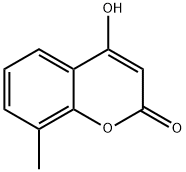4-羟基-8-甲基-2H-色烯-2-酮 结构式