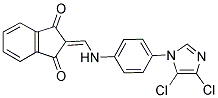 2-(((4-(4,5-DICHLOROIMIDAZOLYL)PHENYL)AMINO)METHYLENE)INDANE-1,3-DIONE 结构式