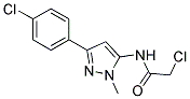 2-CHLORO-N-[3-(4-CHLOROPHENYL)-1-METHYL-1H-PYRAZOL-5-YL]ACETAMIDE 结构式