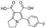 5-(4-FLUOROPHENYL)-2,3-DIHYDRO-1H-PYRROLIZINE-6,7-DICARBOXYLIC ACID 结构式