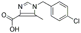 1-(4-CHLORO-BENZYL)-5-METHYL-IMIDAZOLE-4-CARBOXYLIC ACID 结构式
