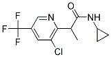 2-[3-CHLORO-5-(TRIFLUOROMETHYL)-2-PYRIDINYL]-N-CYCLOPROPYLPROPANAMIDE 结构式