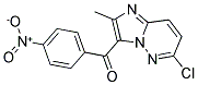 (6-CHLORO-2-METHYLIMIDAZO[1,2-B]PYRIDAZIN-3-YL)(4-NITROPHENYL)METHANONE 结构式