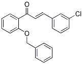 1-[2-(Benzyloxy)phenyl]-3-(3-chlorophenyl)prop-2-en-1-one 结构式