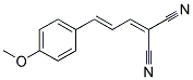 (3-(4-METHOXYPHENYL)PROP-2-ENYLIDENE)METHANE-1,1-DICARBONITRILE 结构式