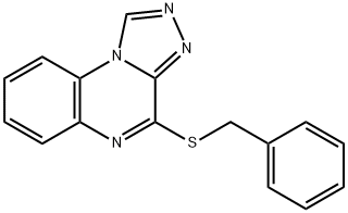 4-(Benzylsulfanyl)[1,2,4]triazolo[4,3-a]quinoxaline 结构式