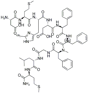 NEUROKININ B, MEPHE7 [125I]HIS- 结构式