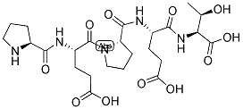 H-PRO-GLU-PRO-GLU-THR-OH 结构式