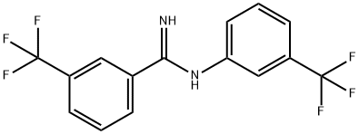 3-(TRIFLUOROMETHYL)-N-[3-(TRIFLUOROMETHYL)PHENYL]BENZENECARBOXIMIDAMIDE 结构式