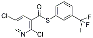 3-(TRIFLUOROMETHYL)PHENYL 2,5-DICHLOROPYRIDINE-3-CARBOTHIOATE 结构式