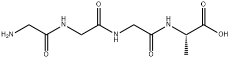H-GLY-GLY-GLY-ALA-OH 结构式