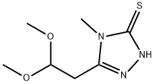5-(2,2-二甲氧基乙基)-4-甲基-4H-1,2,4-三唑-3-硫醇 结构式