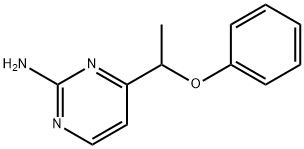 4-(1-PHENOXYETHYL)-2-PYRIMIDINAMINE 结构式