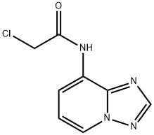 2-CHLORO-N-[1,2,4]TRIAZOLO[1,5-A]PYRIDIN-8-YLACETAMIDE 结构式