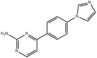 4-[4-(1H-Imidazol-1-yl)phenyl]-2-pyrimidinamine 结构式