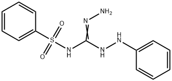 N-[Hydrazino(2-phenylhydrazino)methylene]benzenesulfonamide 结构式