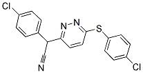 2-(4-CHLOROPHENYL)-2-(6-[(4-CHLOROPHENYL)SULFANYL]-3-PYRIDAZINYL)ACETONITRILE 结构式