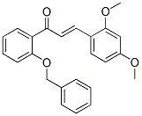 1-[2-(BENZYLOXY)PHENYL]-3-(2,4-DIMETHOXYPHENYL)PROP-2-EN-1-ONE 结构式