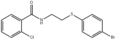 N-(2-[(4-Bromophenyl)sulfanyl]ethyl)-2-chlorobenzenecarboxamide 结构式