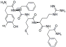 ([125I]-TYR0)-FMRFAMIDE 结构式