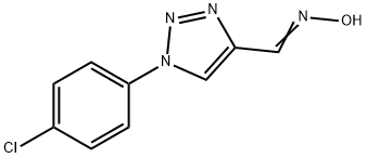 1-(4-CHLOROPHENYL)-1H-1,2,3-TRIAZOLE-4-CARBALDEHYDE OXIME 结构式