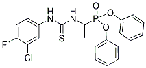 DIPHENYL (1-([(3-CHLORO-4-FLUOROANILINO)CARBOTHIOYL]AMINO)ETHYL)PHOSPHONATE 结构式