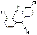 2-CHLORO-6-[(4-CHLOROPHENYL)(CYANO)METHYL]BENZENECARBONITRILE 结构式