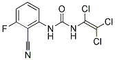 N-(2-氰基-3-氟苯基)-N'-(1,2,2-三氯乙烯基)脲 结构式