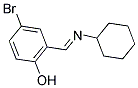 4-BROMO-2-[(CYCLOHEXYLIMINO)METHYL]PHENOL 结构式