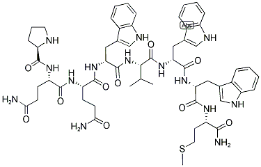 (D-PRO4,D-TRP7·9·10,VAL8)-SUBSTANCE P (4-11) 结构式