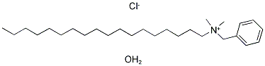BENZYLDIMETHYLSTEARYLAMMONIUM CHLORIDE HYDRATE 结构式
