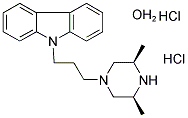 9-[3-(CIS-3,5-DIMETHYL-1-PIPERAZINYL)PROPYL]CARBAZOLE DIHYDROCHLORIDE MONOHYDRATE 结构式