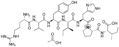 ARG-VAL-TYR-ILE-HIS-PRO-ILE ACETATE SALT 结构式