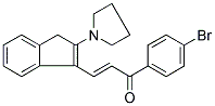 1-(4-BROMOPHENYL)-3-(2-TETRAHYDRO-1H-PYRROL-1-YL-1H-INDEN-3-YL)PROP-2-EN-1-ONE 结构式