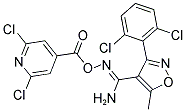 O4-[(2,6-DICHLORO-4-PYRIDYL)CARBONYL]-3-(2,6-DICHLOROPHENYL)-5-METHYLISOXAZOLE-4-CARBOHYDROXIMAMIDE 结构式