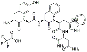 H-TYR-D-ALA-PHE-TRP-ASN-NH2 · TFA 结构式