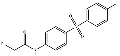 2-CHLORO-N-(4-[(4-FLUOROPHENYL)SULFONYL]PHENYL)ACETAMIDE 结构式