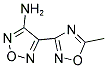 [4-(5-甲基-1,2,4-恶二唑-3-基)呋咱-3-基]胺 结构式