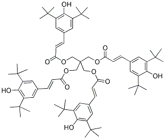 PENTAERYTHRITYL TETRABIS(3,5-DI-TERT-BUTYL-4-HYDROXYCINNAMATE) 结构式