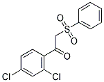 1-(2,4-DICHLOROPHENYL)-2-(PHENYLSULFONYL)-1-ETHANONE 结构式