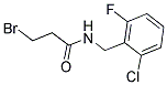 N1-(2-CHLORO-6-FLUOROBENZYL)-3-BROMOPROPANAMIDE 结构式