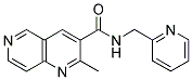 2-METHYL-N-(PYRIDIN-2-YL-METHYL)-1,6-NAPHTHYRIDINE-3-CARBOXAMIDE 结构式