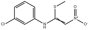 3-CHLORO-N-[1-(METHYLSULFANYL)-2-NITROVINYL]ANILINE 结构式