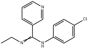 N-(4-CHLOROPHENYL)-N'-ETHYL-3-PYRIDINECARBOXIMIDAMIDE 结构式