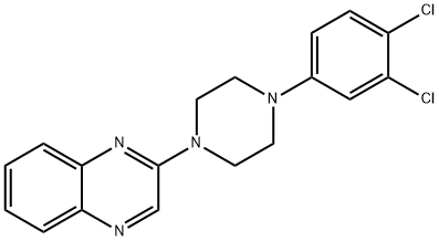 2-[4-(3,4-DICHLOROPHENYL)PIPERAZINO]QUINOXALINE 结构式