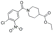 Ethyl 1-(4-chloro-3-nitrobenzoyl)piperidine-4-carboxylate 结构式