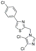 4-(4-CHLOROPHENYL)-2-[(4,5-DICHLORO-1H-IMIDAZOL-1-YL)METHYL]-1,3-THIAZOLE 结构式